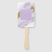 Éventail ID Abstrait Lavande d'encre Lux990 (Devant)