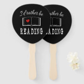 Éventail I'd rather be reading (Devant et derrière)