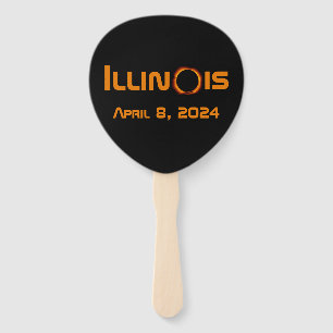 Éventail Illinois 2024 Total Solaire Eclipse