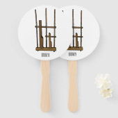 Éventail Illustration Angkpoumon (Devant et derrière)