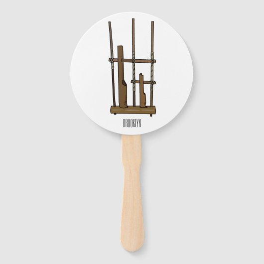 Éventail Illustration Angkpoumon (Devant)