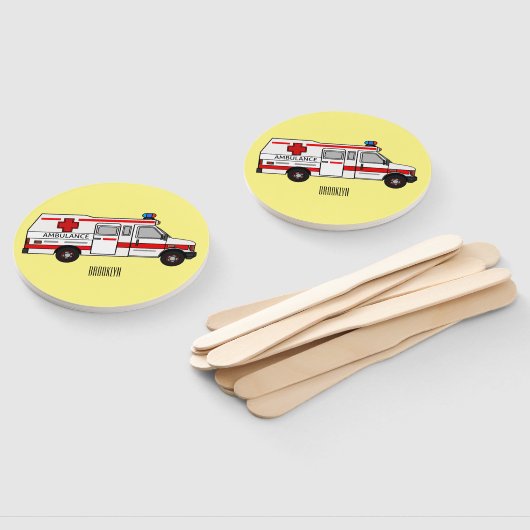 Éventail Illustration d'ambulance (Non-assemblé)