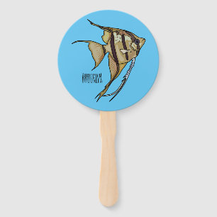 Éventail Illustration d'angelfish