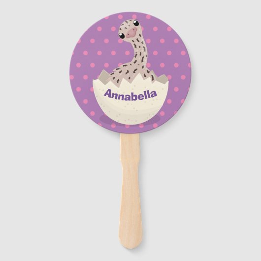 Éventail Illustration d'autruche pour bébé à couver mignon (Dos)