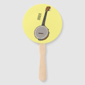Éventail Illustration de Banjo (Dos)