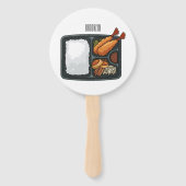 Éventail Illustration de Bento (Dos)