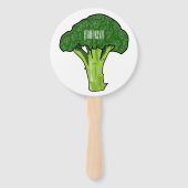Éventail Illustration de Broccoli (Dos)