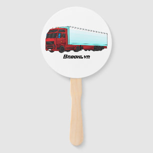 Éventail Illustration de camion roumain