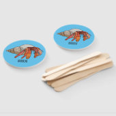 Éventail Illustration de crabe ermite (Non-assemblé)