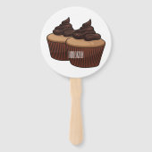Éventail Illustration de Cupcake (Dos)
