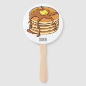 Éventail Illustration de dessin animé de Pancake (Dos)
