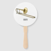Éventail Illustration de dessin animé de Trombone (Dos)