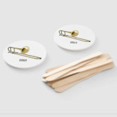 Éventail Illustration de dessin animé de Trombone (Non-assemblé)