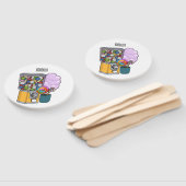 Éventail Illustration de dessin de bonbon (Non-assemblé)