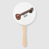 Éventail Illustration de dessin de Sitar (Dos)