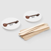 Éventail Illustration de dessin de Sitar (Non-assemblé)