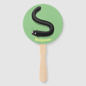 Éventail Illustration de dessin mignon millipede (Dos)