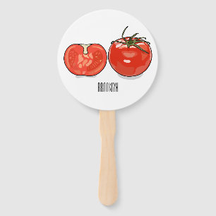 Éventail Illustration de dessin sur la tomate