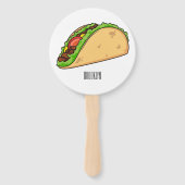Éventail Illustration de dessin sur Taco (Dos)