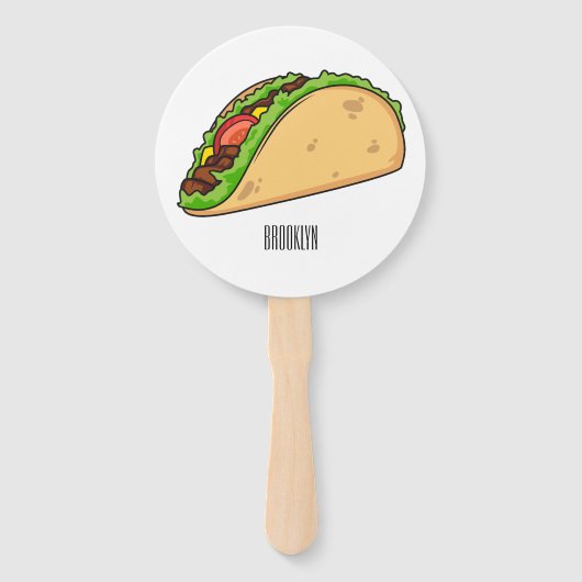 Éventail Illustration de dessin sur Taco (Devant)