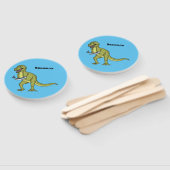 Éventail Illustration de dinosaure T rex drôle (Non-assemblé)