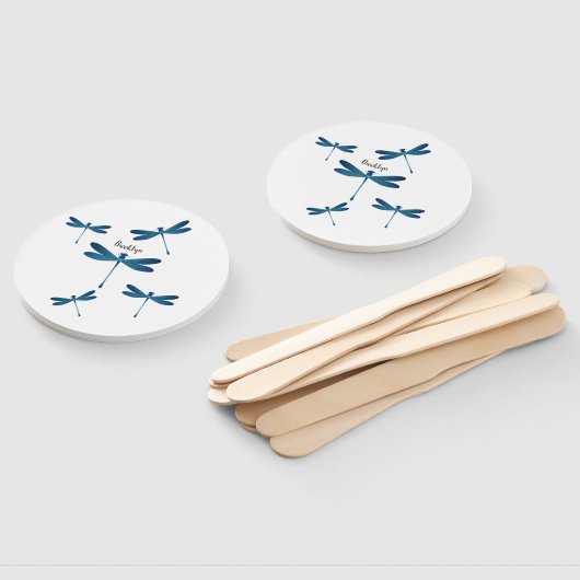 Éventail Illustration de dragonfly (Non-assemblé)