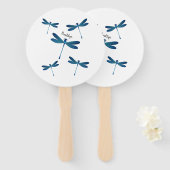 Éventail Illustration de dragonfly (Devant et derrière)