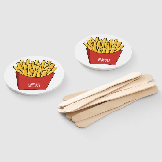 Éventail Illustration de frites (Non-assemblé)