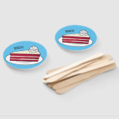 Éventail Illustration de gâteau en velours rouge (Non-assemblé)