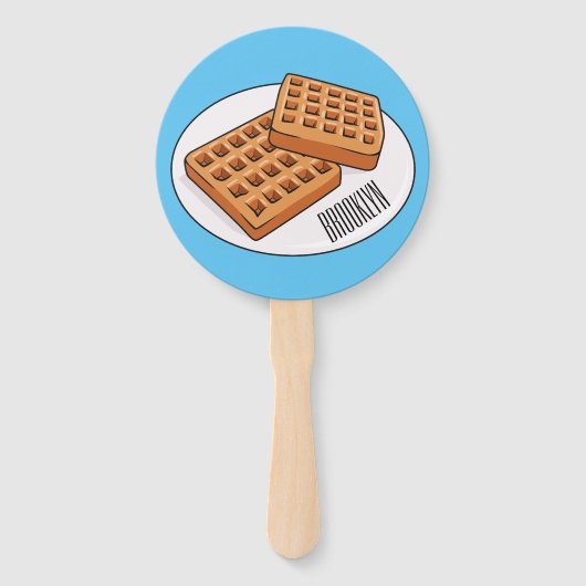 Éventail Illustration de gaufre (Devant)