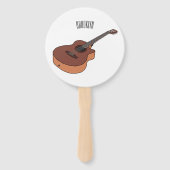 Éventail Illustration de guitare acoustique (Dos)