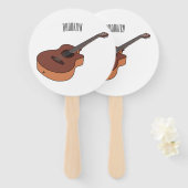 Éventail Illustration de guitare acoustique (Devant et derrière)
