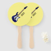 Éventail Illustration de guitare électrique (Devant et derrière)