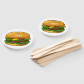 Éventail Illustration de Hamburger (Non-assemblé)
