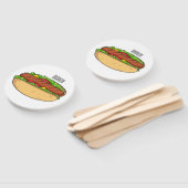 Éventail Illustration de Hot dog (Non-assemblé)