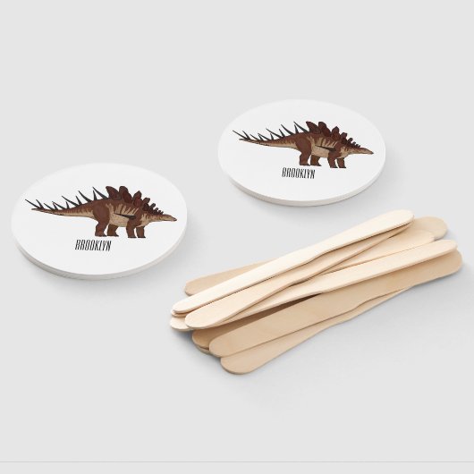 Éventail Illustration de Kentrosaurus (Non-assemblé)