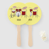 Éventail Illustration de kit de batterie (Devant et derrière)