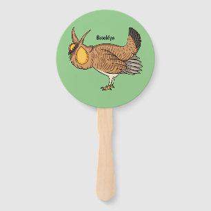 Éventail Illustration de la bande dessinée de poulet de pra