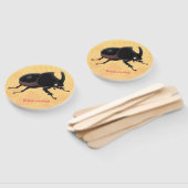 Éventail Illustration de la caricature du dendroctone du rh (Non-assemblé)