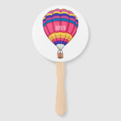 Éventail Illustration de la montgolfière (Dos)