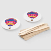 Éventail Illustration de la montgolfière (Non-assemblé)