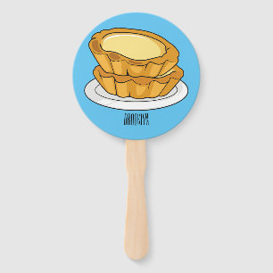 Éventail Illustration de la tarte à l'oeuf