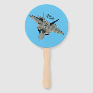 Éventail Illustration de l'avion de chasse