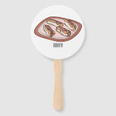 Éventail Illustration de l'éclair de chocolat (Dos)