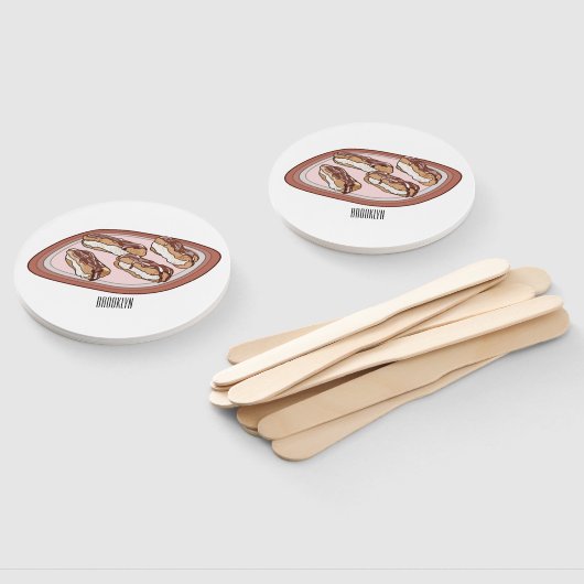 Éventail Illustration de l'éclair de chocolat (Non-assemblé)