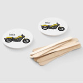Éventail Illustration de moto Cruiser (Non-assemblé)