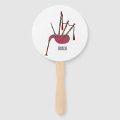 Éventail Illustration de pipes (Dos)