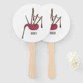 Éventail Illustration de pipes (Devant et derrière)