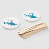 Éventail Illustration de requin marteau (Non-assemblé)