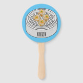 Éventail Illustration de Shumai dim sum (Dos)